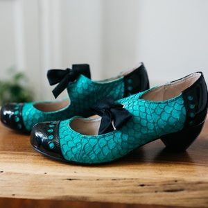 All Black brand Mary Jane low heel